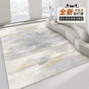 天津沙发茶几床边卧室地毯免洗可擦 地毯客厅轻奢高级家用2024新款