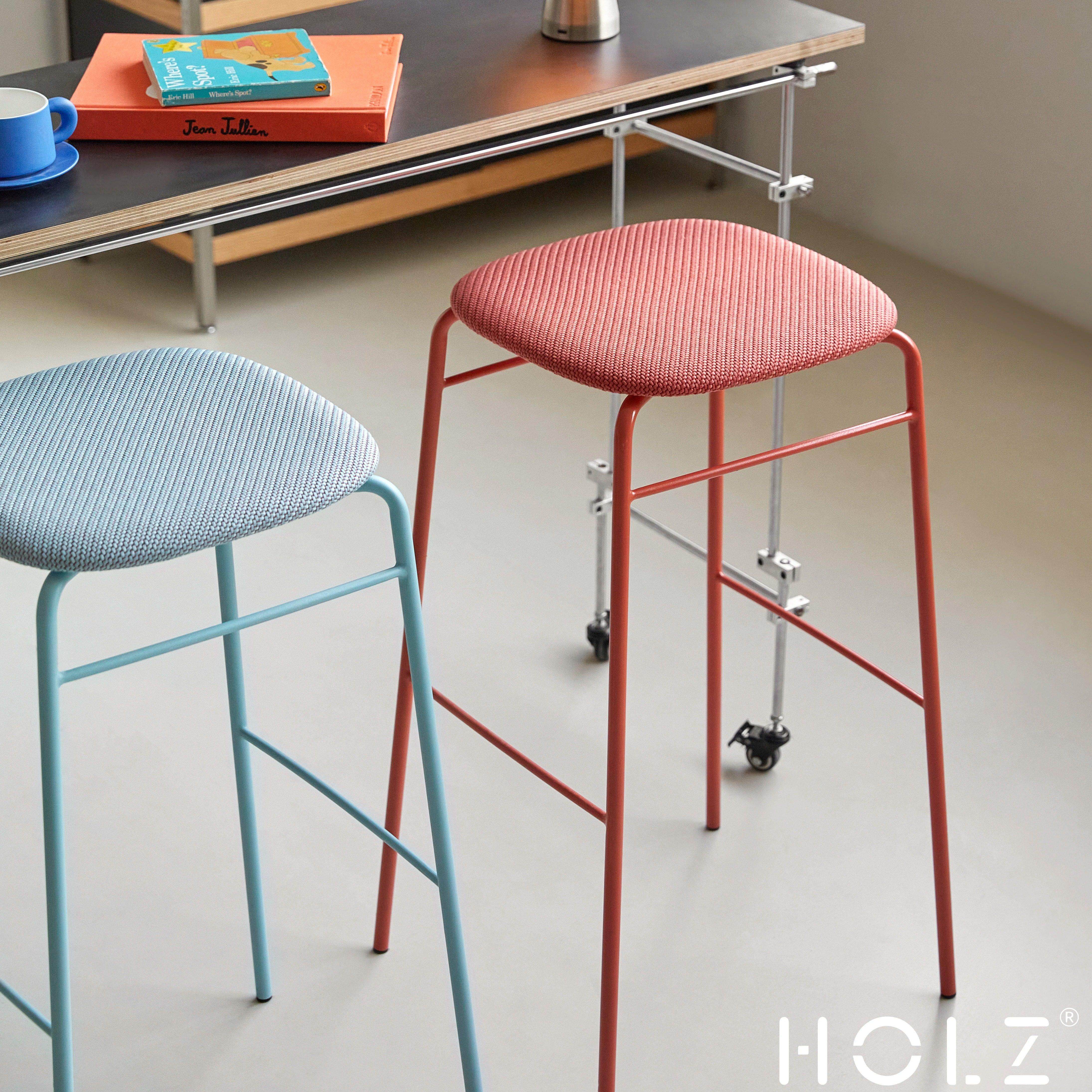 办公休闲无靠背吧台椅设计师创意家用高脚凳饭厅书桌咖啡店软包椅