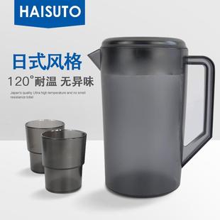 食品级塑料耐高温耐摔防爆凉水壶大容量果汁壶 冷水壶家用商用日式