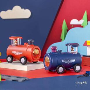 新力小比咔保温杯网红幼儿园礼物小火车真空吸管316内胆水杯