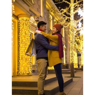 led太阳能树上景观装饰灯挂树上的彩灯闪灯串灯户外树木亮化灯带