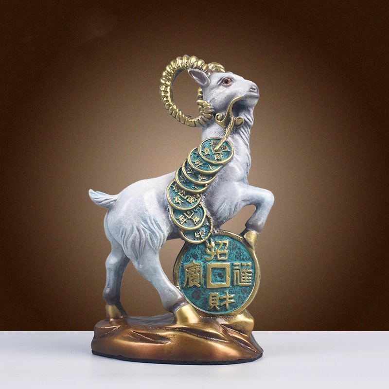 纯黄铜羊摆件十二生肖羊吉祥物金钱羊办公室工艺品家居装饰品大号,家居饰品,桌面摆件,淘宝优惠券,粉丝福利购,淘宝优惠卷