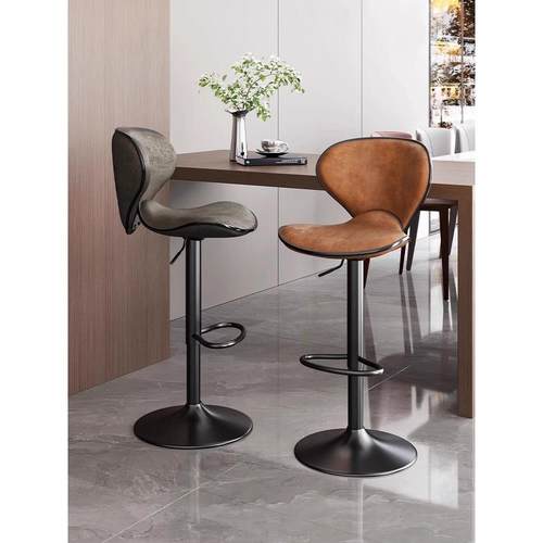 吧台椅升降椅子网红前台凳子收银台吧椅高靠背轻奢酒吧椅子高脚凳