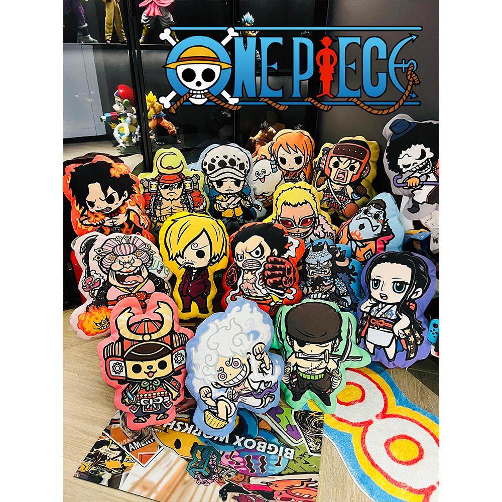 海贼王路飞索隆艾斯公仔卡通玩偶异形抱枕办公室靠垫宿舍沙发靠枕