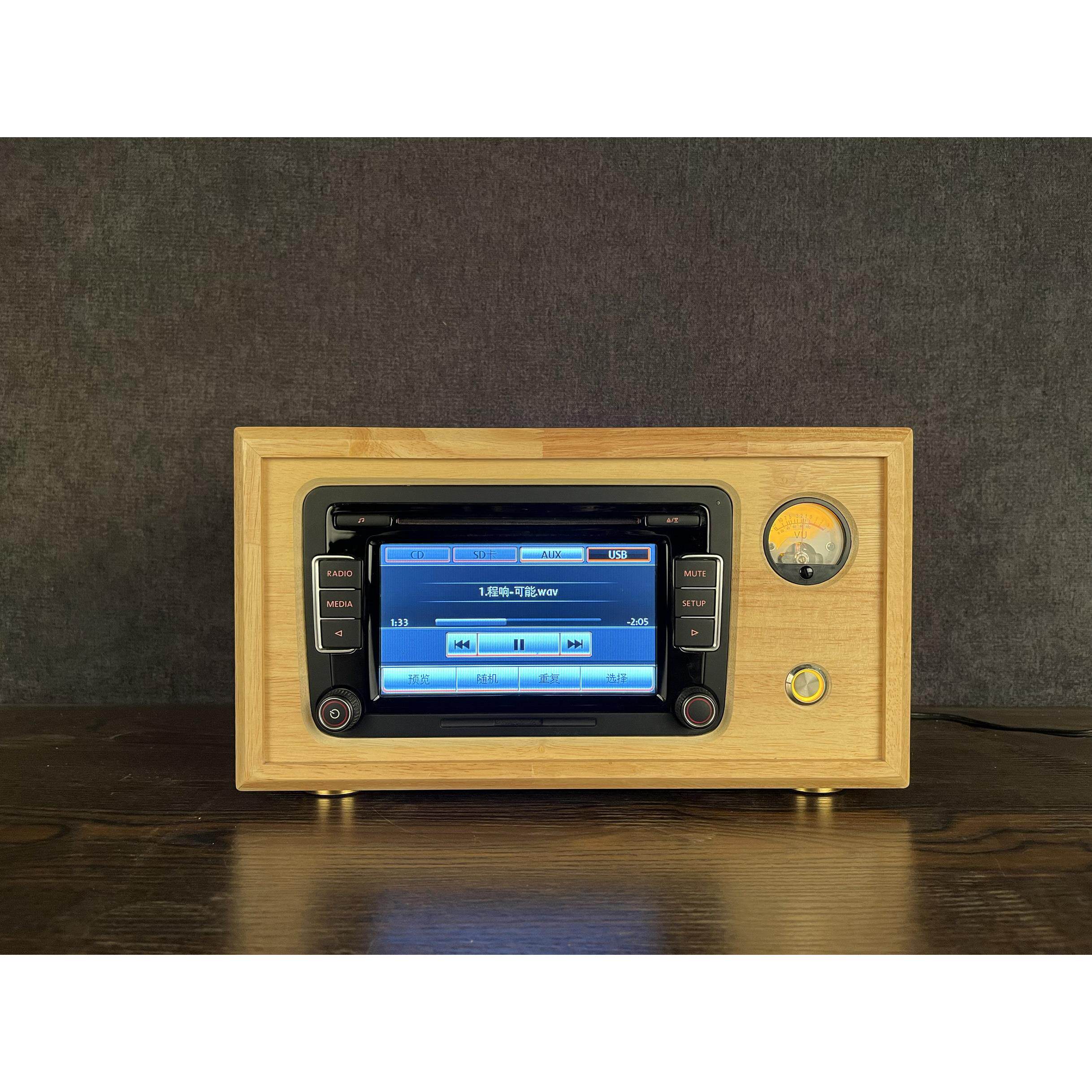 福斯汽车载CD机改家用音响主机壳外壳朗逸捷达Santana速腾迈腾Pas