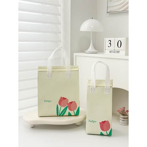 奶茶打包袋咖啡外卖保温袋无纺布铝箔单杯一次性专用打包袋定制