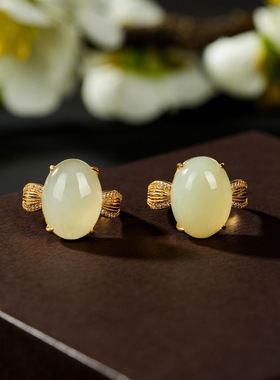 云上叙28 DS52064 和田玉戒指-多样性发其一-15*12*5mm（甄选）