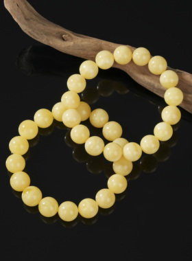 云上叙11 DS91624 蜜蜡圆珠手串-多样性发其一-12mm（甄选）