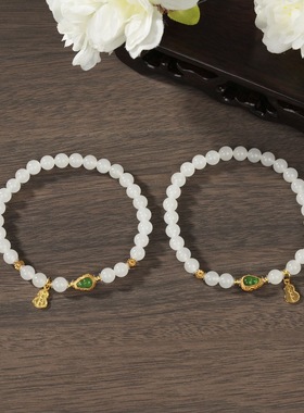 云上叙14 DS88167-和田玉DIY手串-多样性发其一-约6mm(甄选）