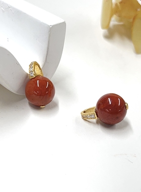 云上叙20 DS00463 南红吊坠-多样性发其一-12mm（甄选）