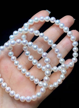 【云上叙】珍珠单圈手串多样性发一-3.8*3.5mm-V76097-E（商城）