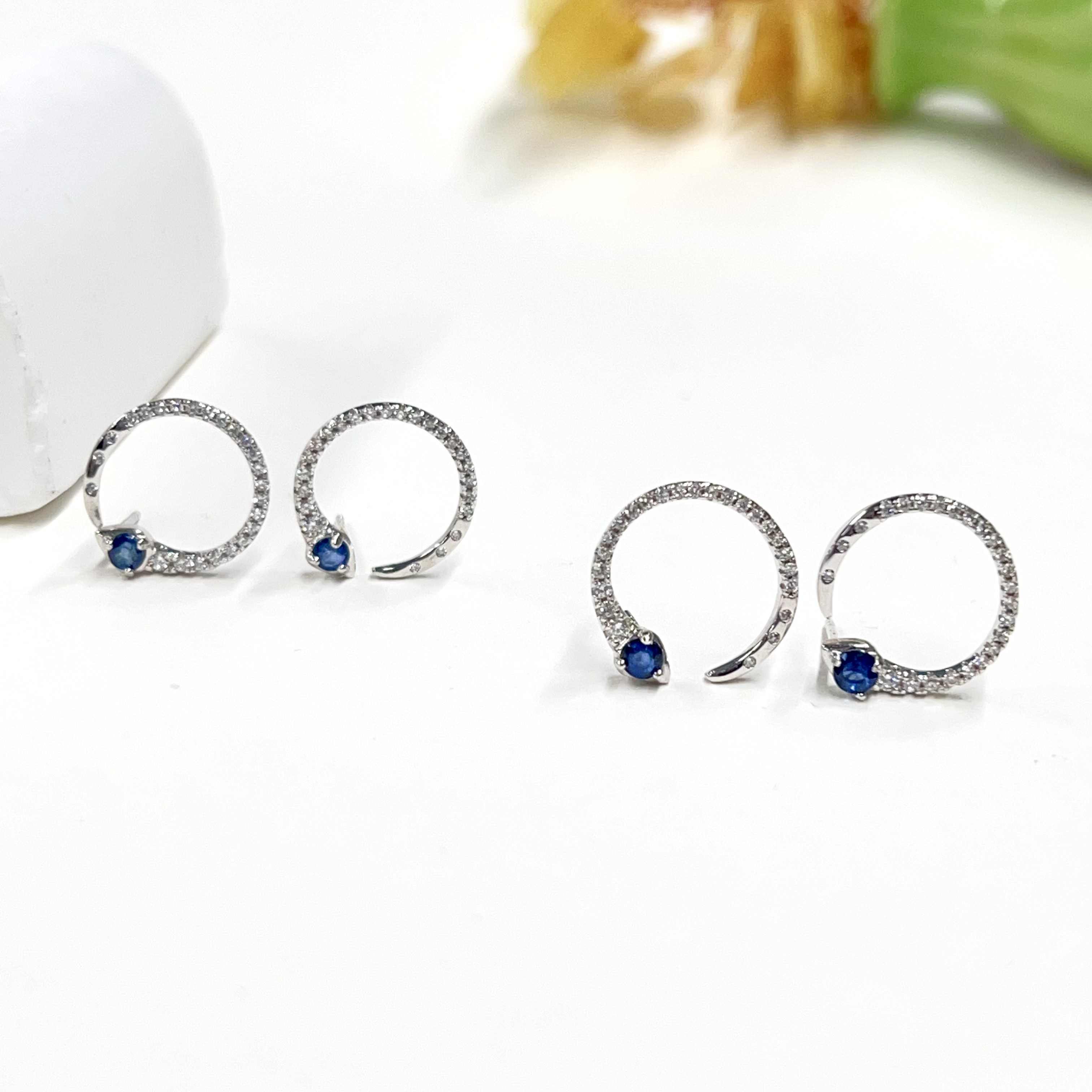 云上叙20 DS71591 蓝宝石耳钉—多样性发一件-2.5mm（甄选）,珠宝/钻石/翡翠,耳饰,淘宝优惠券,粉丝福利购,淘宝优惠卷