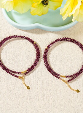 云上叙17 DS55188 石榴石项链—多样性发一件-3mm（甄选）