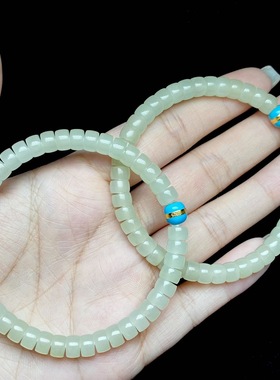 云上叙7 DS50071-和田玉单圈手串-多样性发其一-约6mm（甄选）