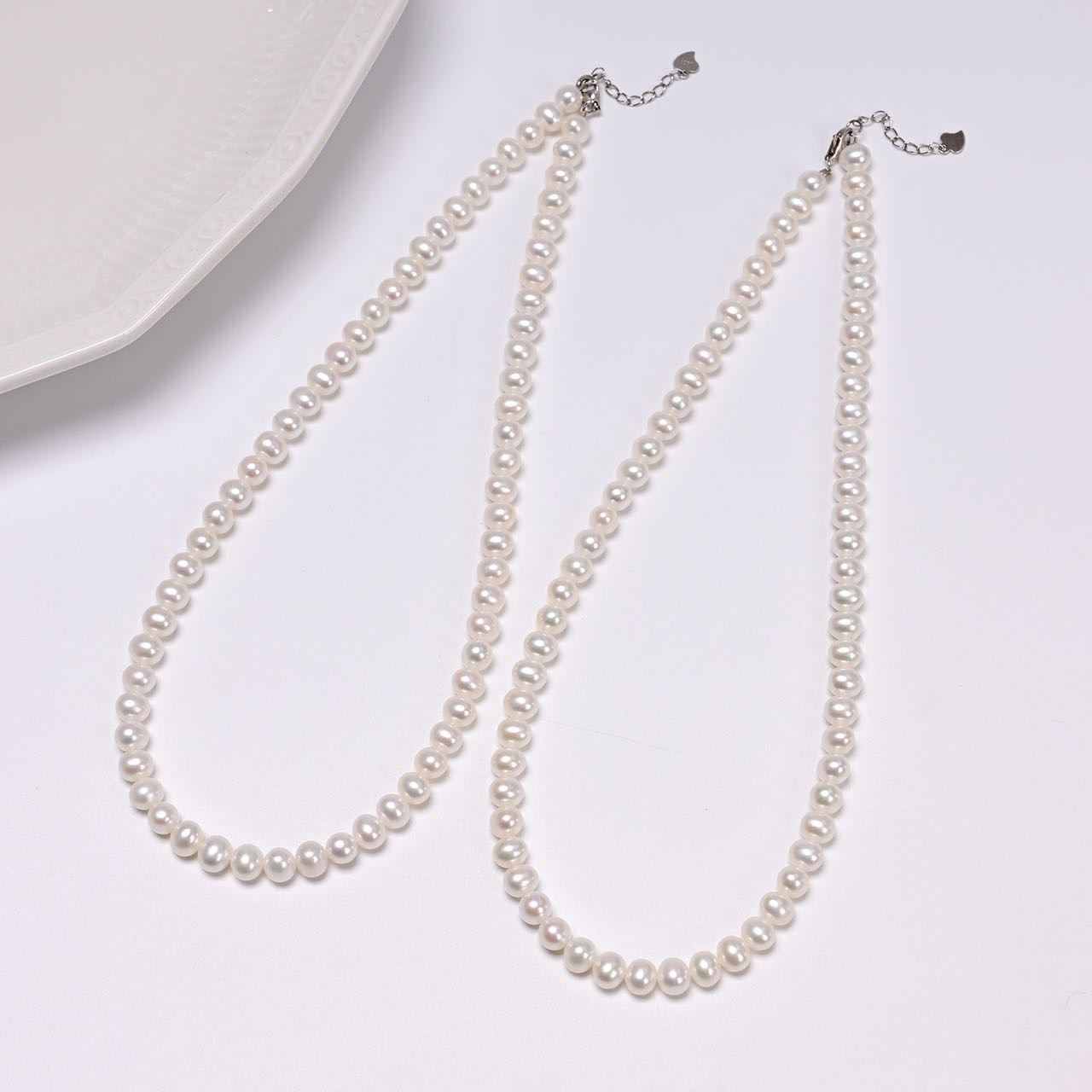 S925银淡水珍珠项链多样性发一