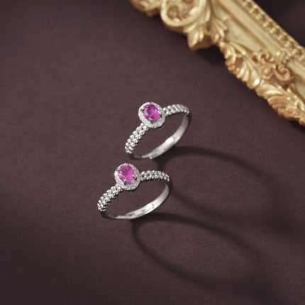 S925银镶嵌红宝石戒指-多样性发其一-3.5*5.5mm-V37972-E（商城）