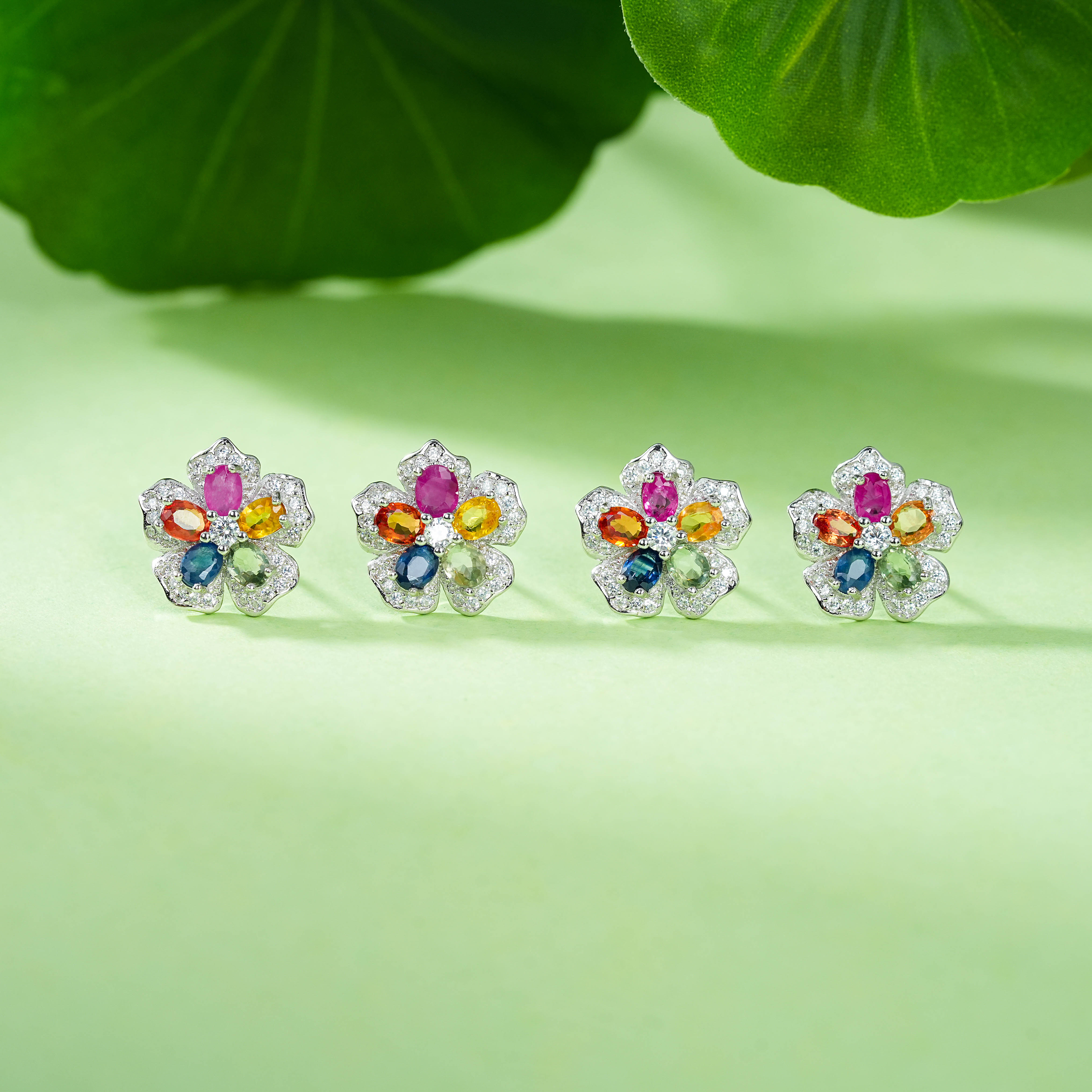 云上叙21 DS58711彩蓝宝耳钉-多样性发其一-3*4mm（甄选）,珠宝/钻石/翡翠,耳饰,淘宝优惠券,粉丝福利购,淘宝优惠卷