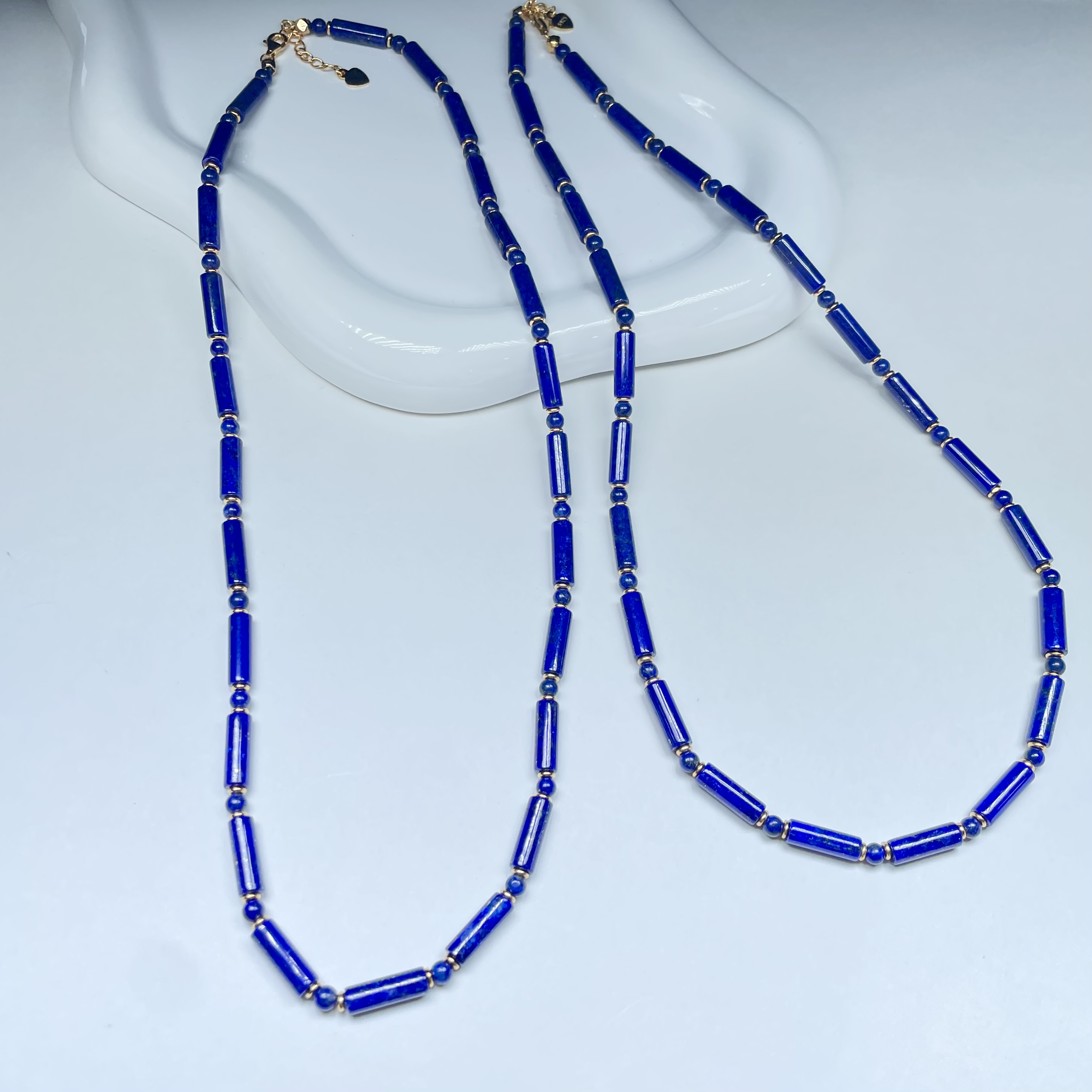 云上叙青金石DIY项链—多样性发一件-约4mm-V79792-E（商城）