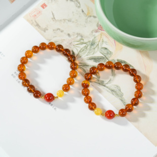 DS32971 甄选 琥珀DIY圆珠手串 9mm 多样性发其一 云上叙7