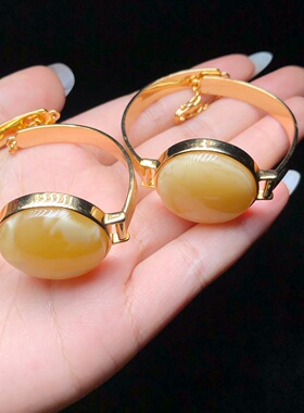 【云上叙】蜜蜡手镯-多样性发其一-25mm-V74333-E（商城）