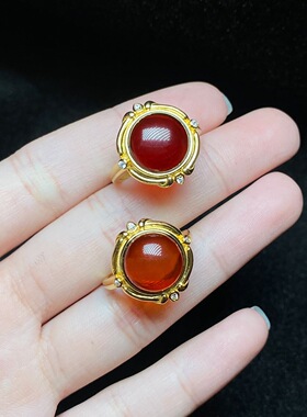 云上叙17 DS19402 血珀戒指-多样性发一件-10mm（甄选）