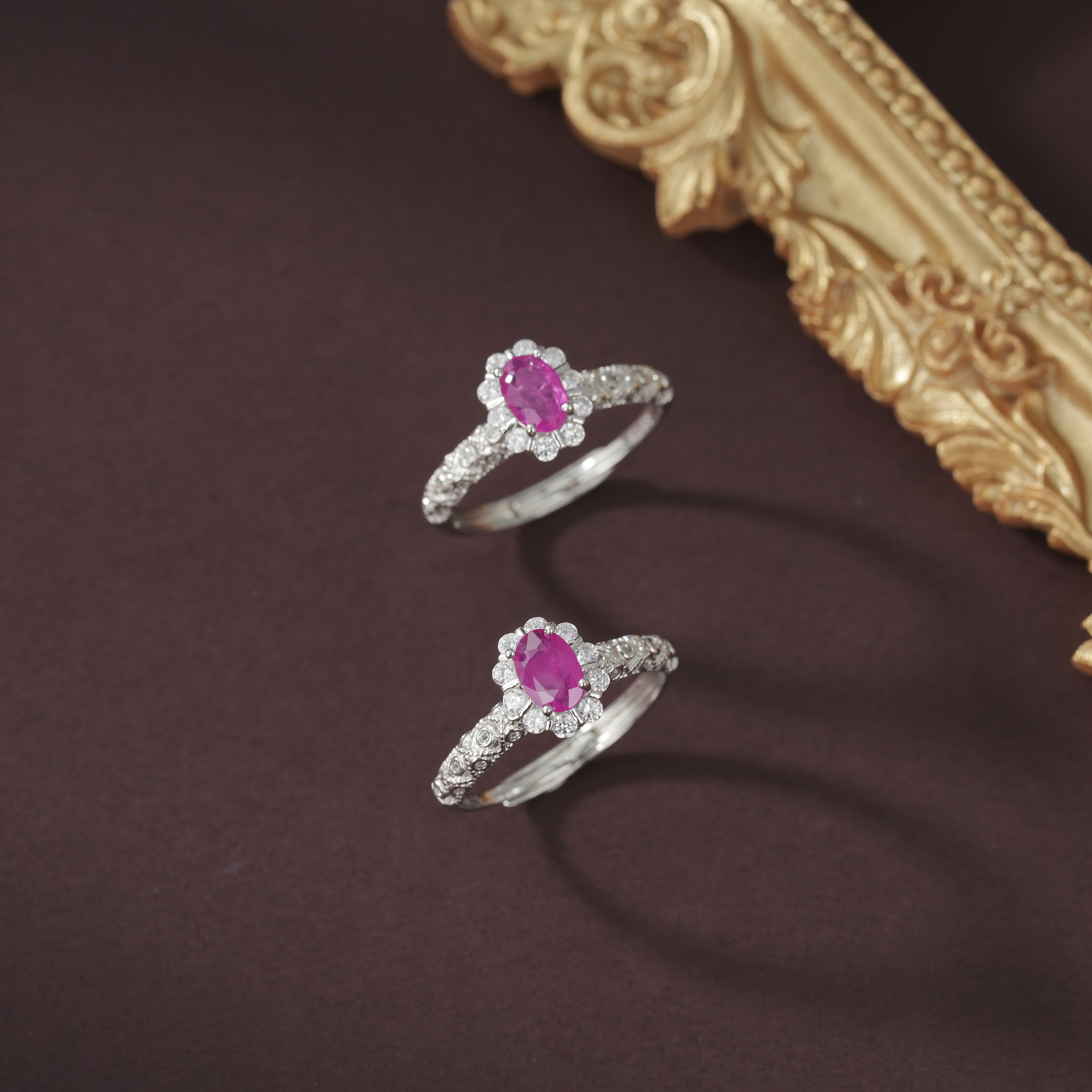 云上叙30 DS67957 红宝石戒指-多样性发其一-3*5.5mm（甄选）