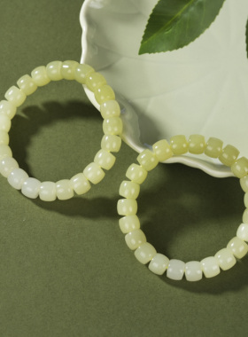 云上叙14 DS90935 和田玉手串-多样性发其一-8*9.5mm（甄选）