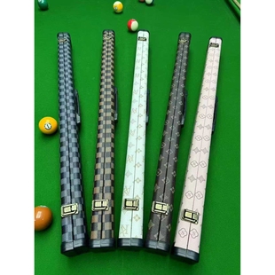 台球杆盒斯诺克一体杆盒分体塑钢盒体PU外皮海绵内衬坚固通体杆盒