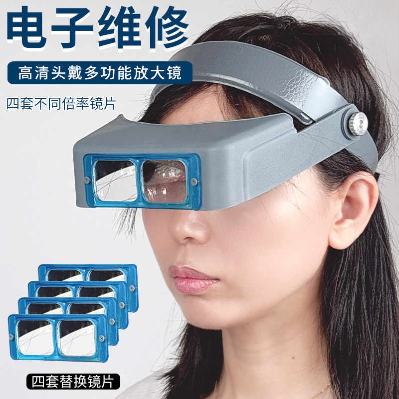 光学玻璃头戴式放大镜阅读高清