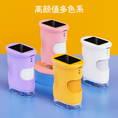 电子显微镜高清大屏观看户外探索