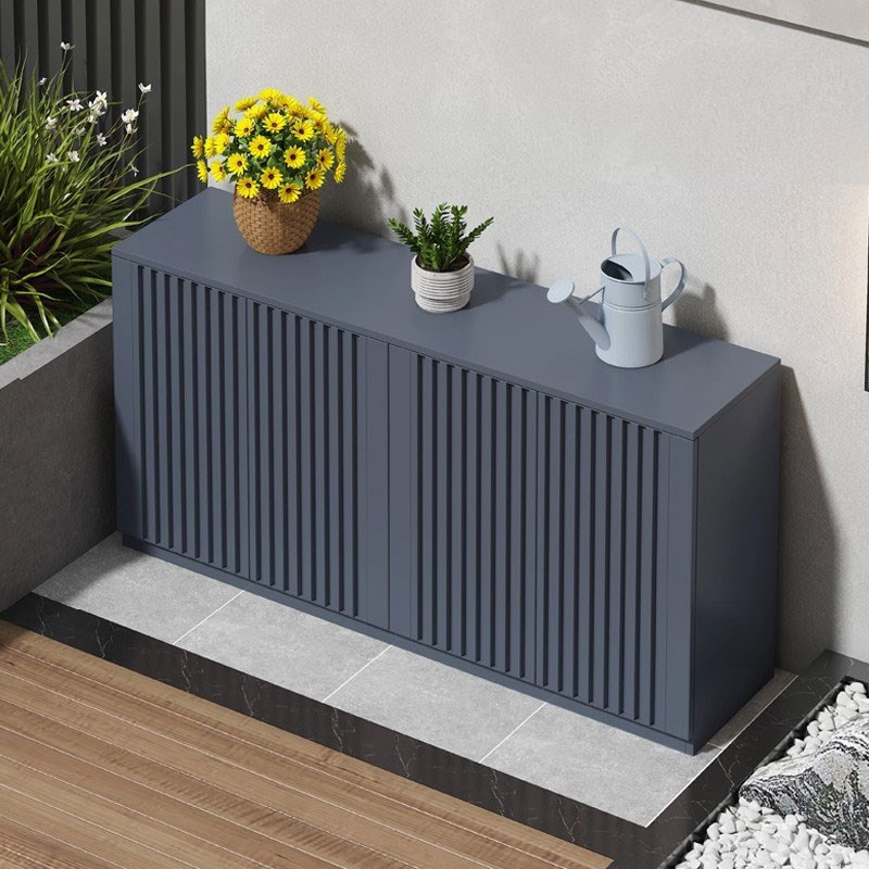 户外全铝合金储物柜防水防晒别墅花园室外阳台收纳杂物柜定制鞋柜