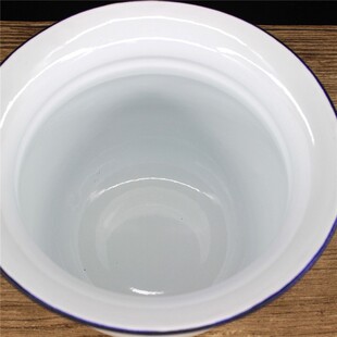 老式加厚搪瓷痰盂矮痰桶小孩尿盆尿桶老人坐便器婚庆痰盂喜庆痰盂