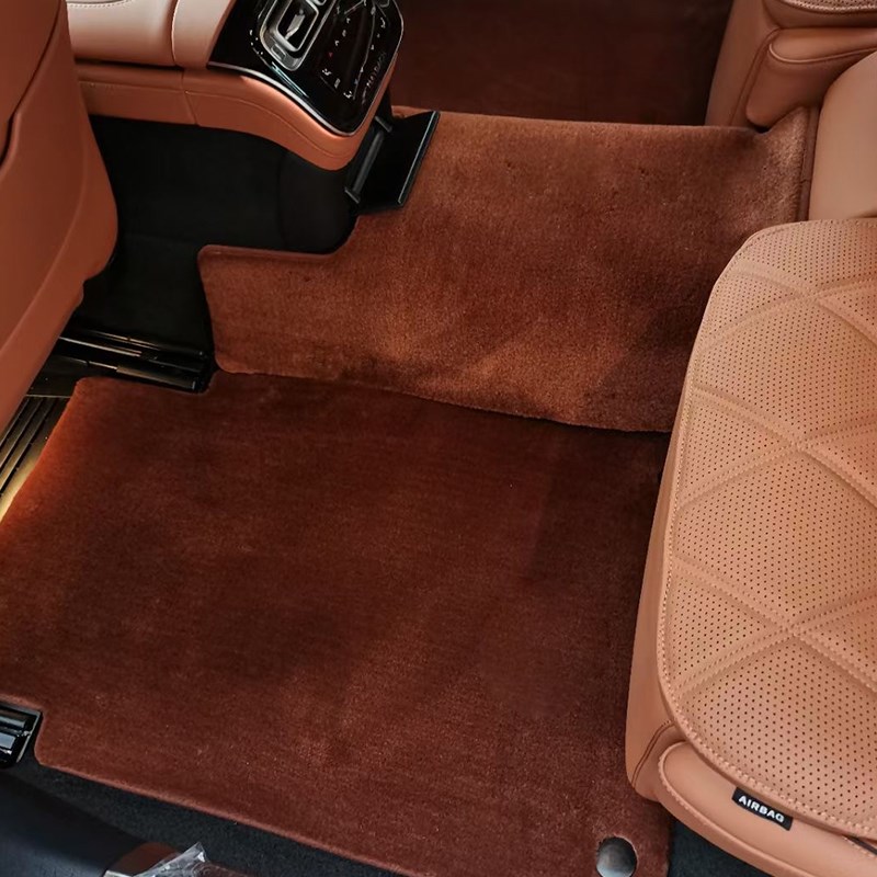 于S级S400S450GLE350E300L迈巴赫S480汽车羊毛脚垫地毯式