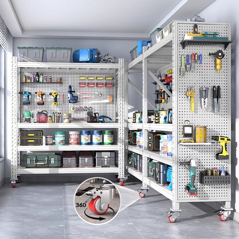 仓储货架家用可移动货架带轮置物架展示架仓库储物架商用带万向轮