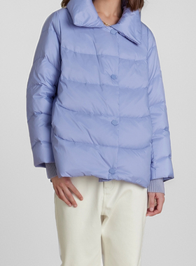 素芭轻暖翻领薄款羽绒服女冬季立体感简约百搭时尚休闲外套SS0861