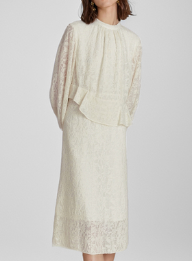 素芭优雅气质针织连衣裙女秋季时尚百搭斜拼荷叶边休闲长裙SF0690