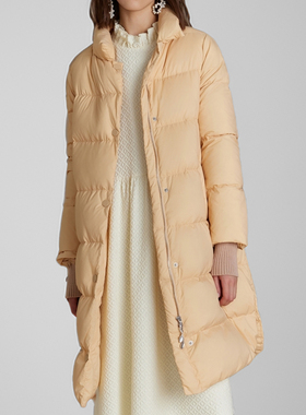 素芭气质轻暖中长款羽绒服女冬季防风袖设计时尚保暖长外套SJ0803