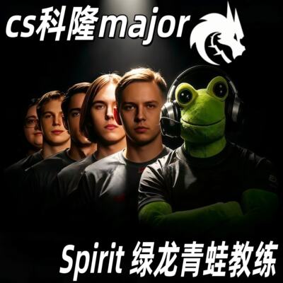 绿龙传奇教练同款青蛙玩偶公仔cs2科隆major绿龙教练donk毛绒玩具