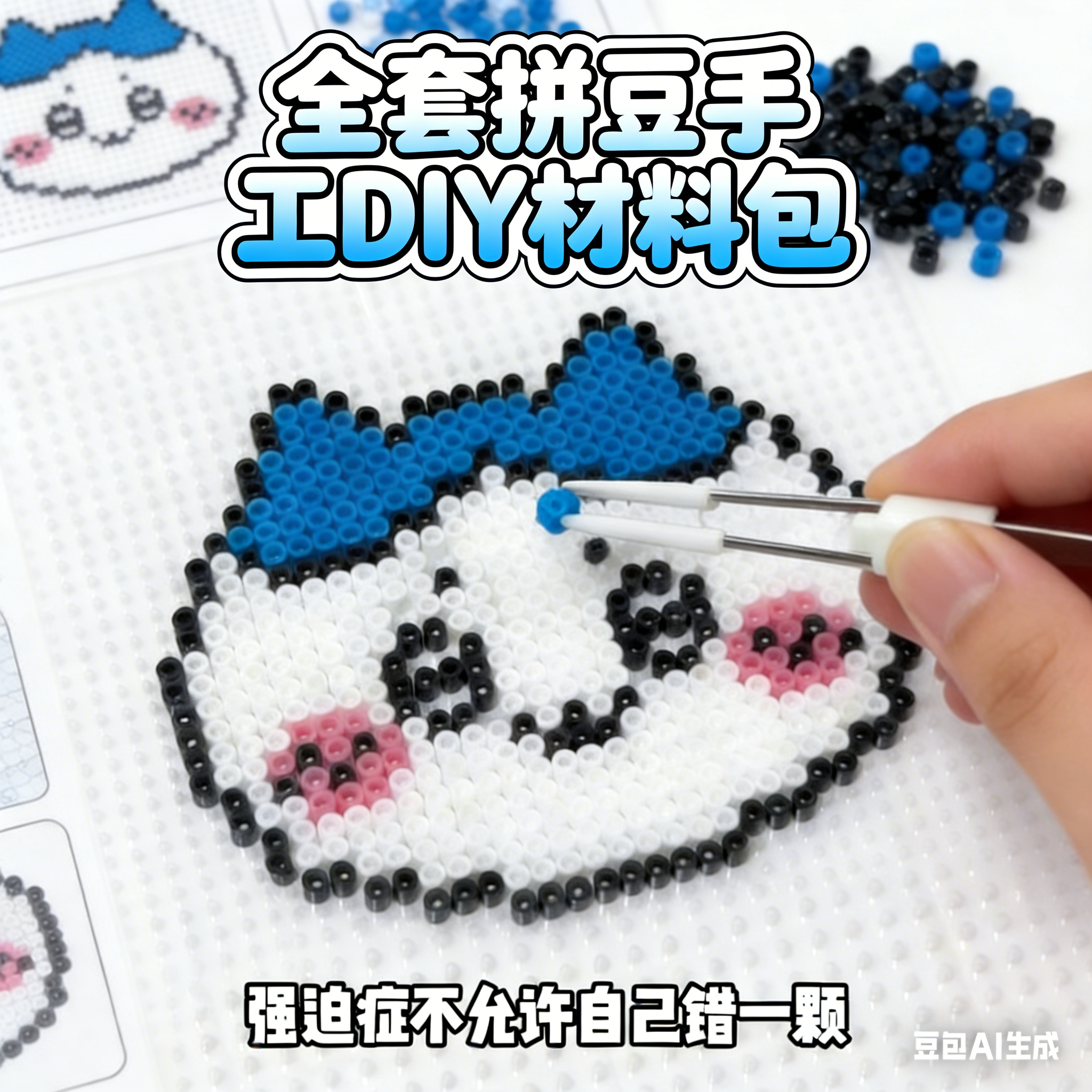 拼豆手工diy材料包拼豆工具套装coco豪华全套拼豆补充包女孩玩具,玩具/童车/益智/积木/模型,拼豆/拼豆工具,淘宝优惠券,粉丝福利购,淘宝优惠卷