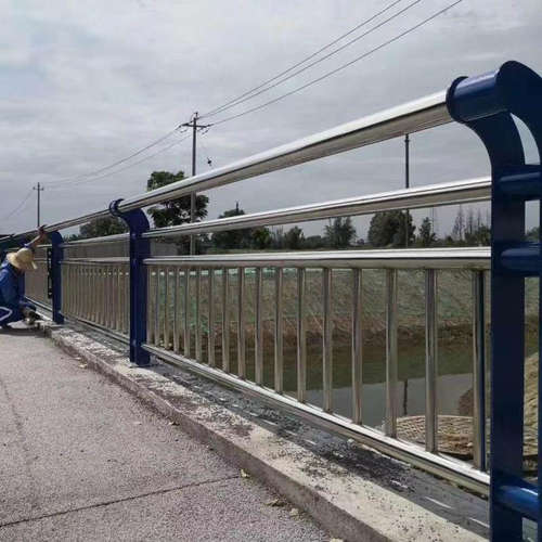 不锈钢复合管护栏扶手栏杆桥梁防撞户外钢丝绳灯光道路河道景观