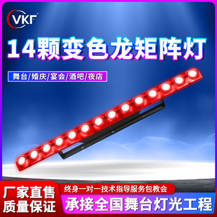 14颗LED变色龙跑马灯矩阵灯酒吧背景夜店染色灯效果灯舞台灯灯光