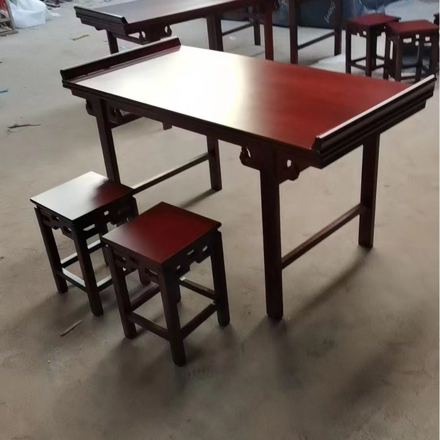 两人书法临摹桌书法桌 学仕 XS9100 国学书法桌 1400*700*750mm