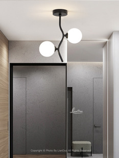 创意过道灯走廊灯2024新款 简约现代入户门厅灯玄关灯衣帽间吸顶灯