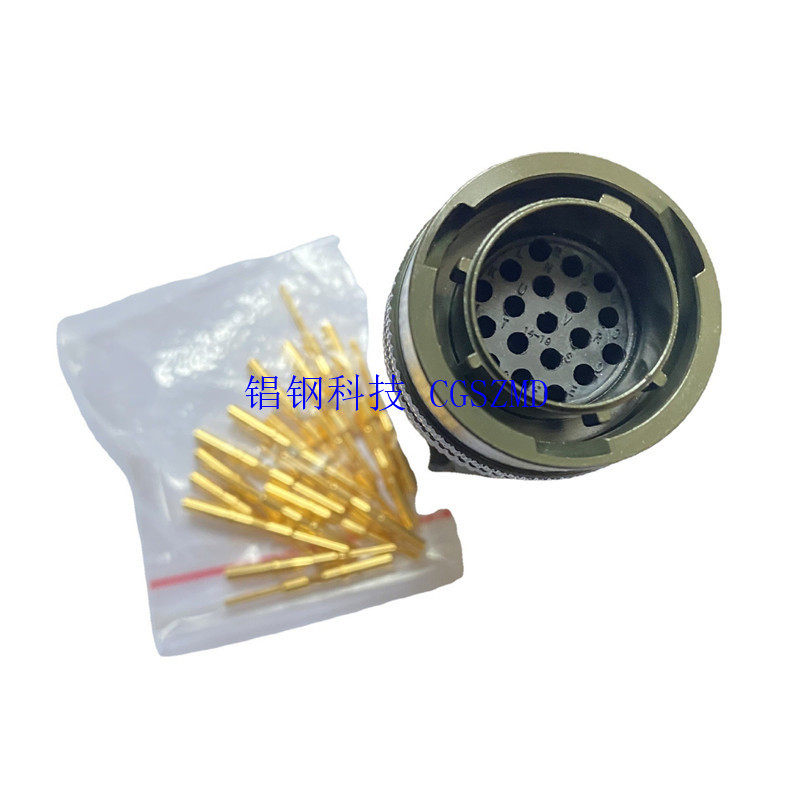 MS3126F18-32P/26482-32芯, 冷压接连接器, 卡口, 12-8P 军规连接