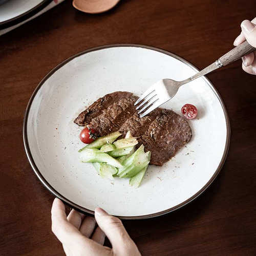 卡斯餐具碗盘碟杯子套件轻奢简约餐具家用餐盘碟子菜碗菜盘沙拉碗