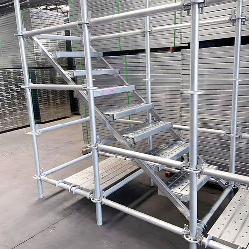 盘扣脚手架爬梯建筑钢爬梯桥梁施工安全爬梯分体斜梯大量现货