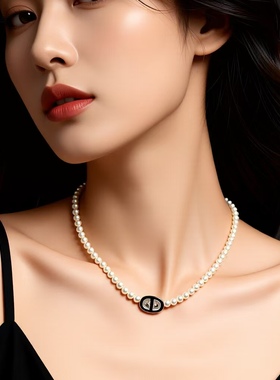 法式轻奢珍珠锁骨链女优雅百搭