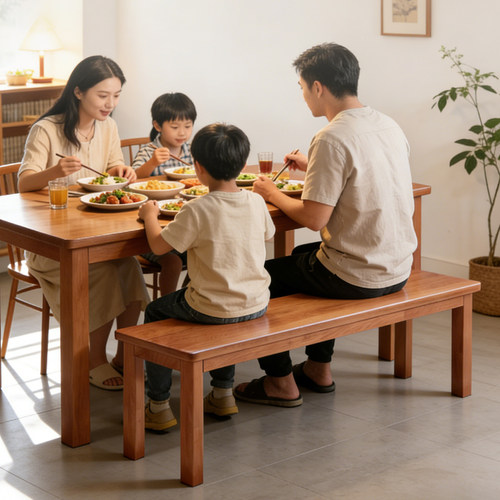 全实木长条凳家用餐厅吃饭餐桌凳