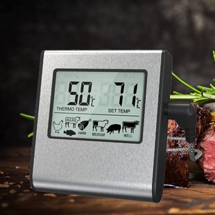 肉类选择烤箱烹饪烘培带探针式 优选亚马逊热卖 电子计时食品烧烤温