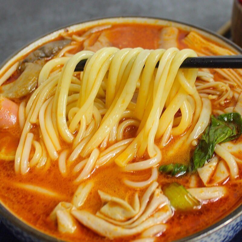 东北正宗牛筋面商用发麻辣烫专用面玉米面条空心面麻辣烫食材大全